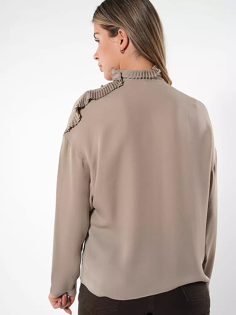 EMPORIO ARMANI | Seidenbluse | beige