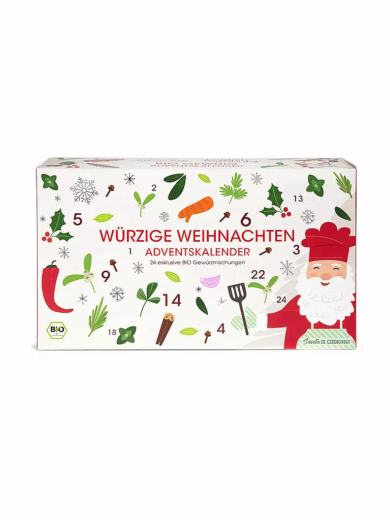 ENGLISH TEA SHOP | Bio Adventkalener WÜRZIGE WEIHNACHTEN 24 Gewürze | weiss