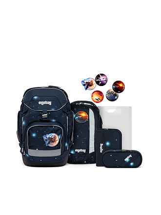 ERGOBAG | Schultaschen Set 6tlg PACK Galaxy Glow - KoBärnikus 