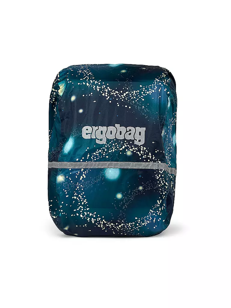 ERGOBAG | Regencape - Galaxy Glow Weltraum  | dunkelblau