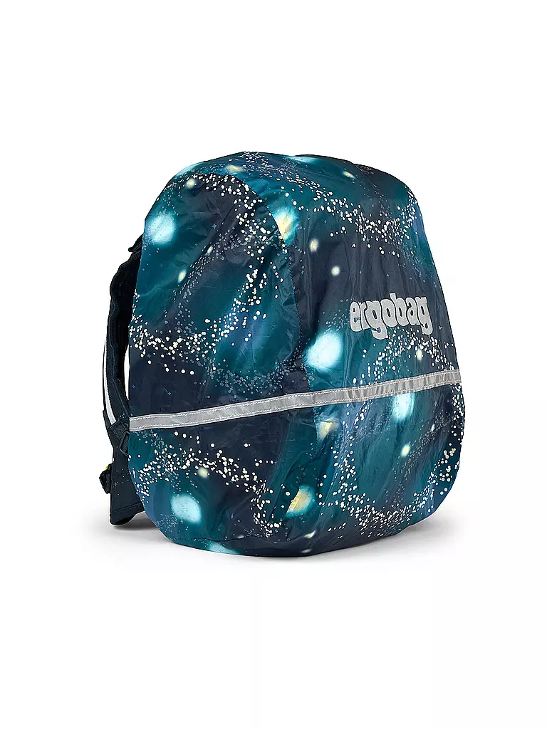 ERGOBAG | Regencape - Galaxy Glow Weltraum  | dunkelblau