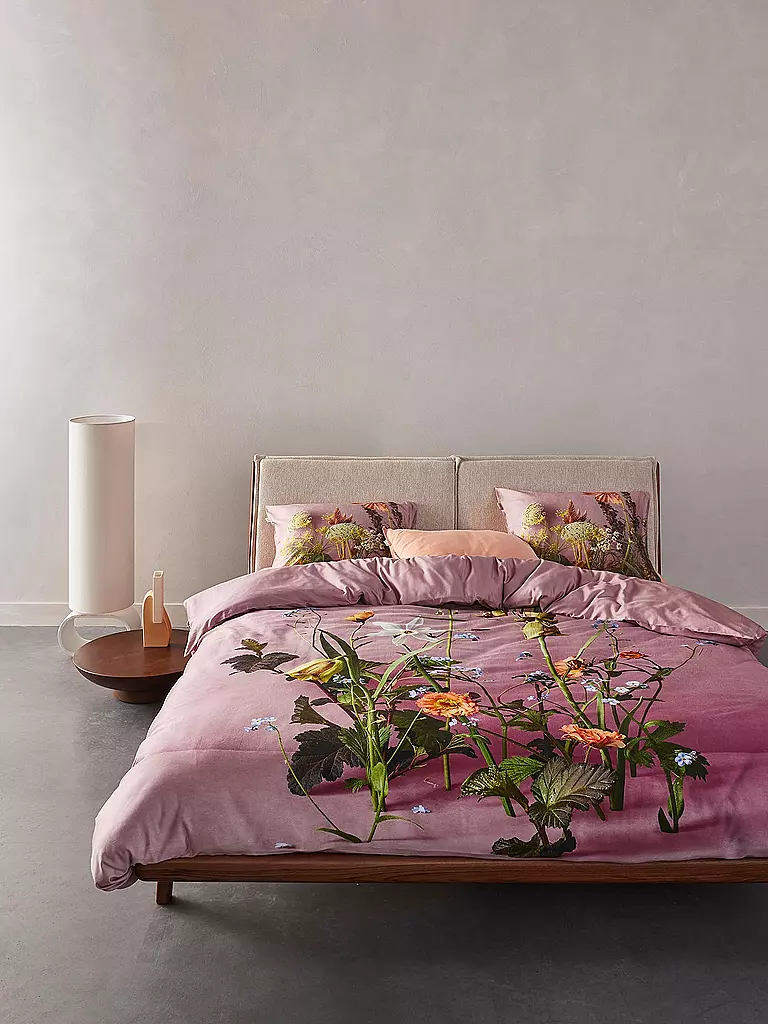 ESSENZA | Satin-Bettwäsche FABRICE 70x90cm/140x200cm Woodrose | rosa