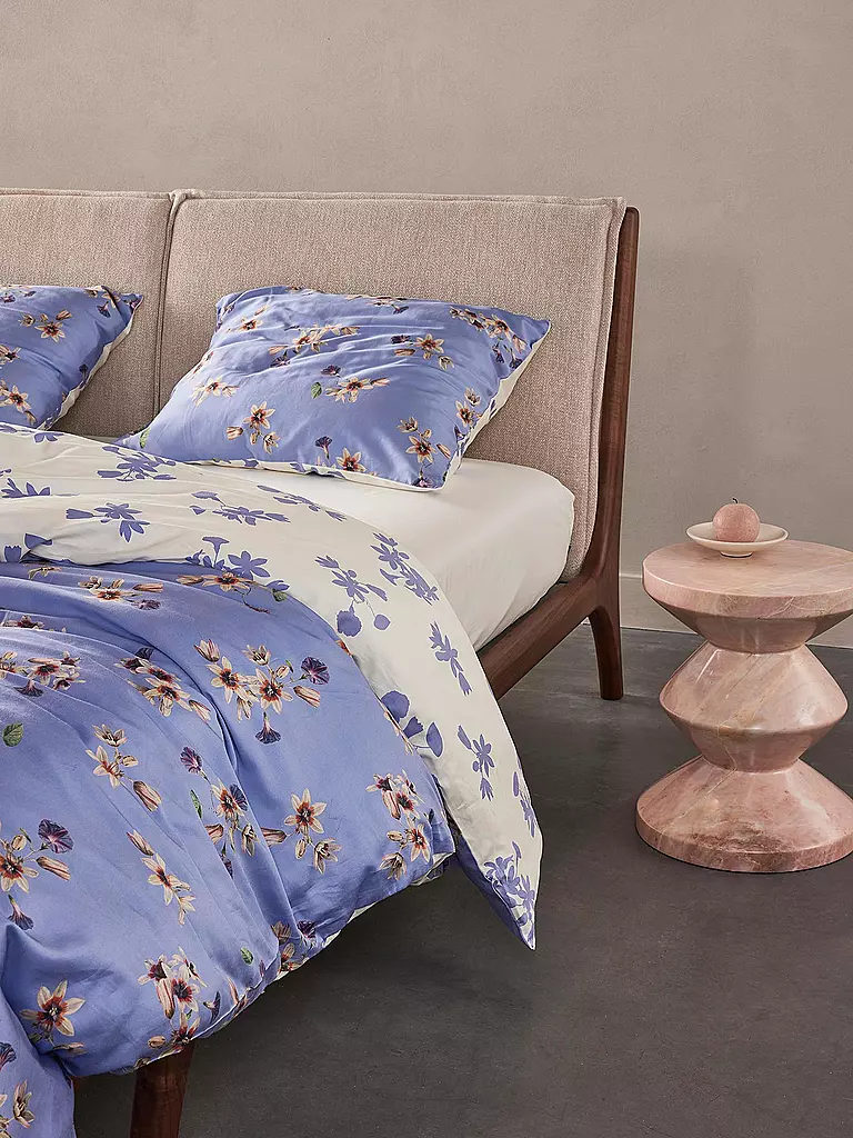 ESSENZA | Satin-Bettwäsche FIORA 70x90cm/140x200cm Lavander Blue | lila