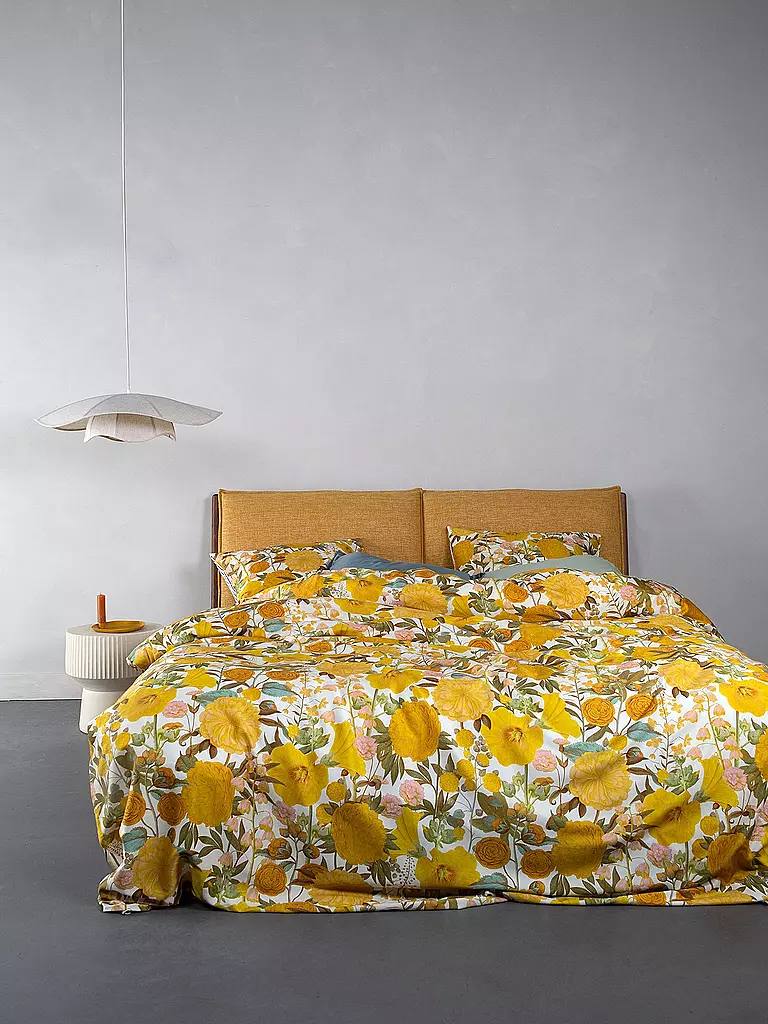 ESSENZA | Satin-Bettwäsche FLORENTIEN 70x90cm/140x200cm Yellow | gelb