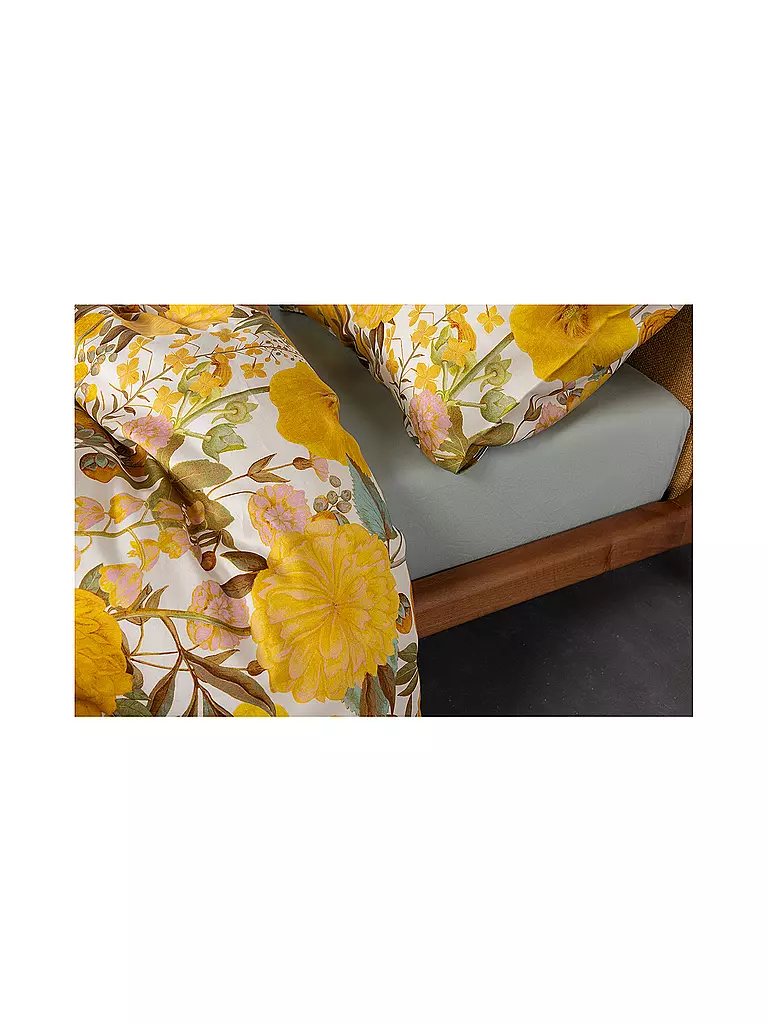 ESSENZA | Satin-Bettwäsche FLORENTIEN 70x90cm/140x200cm Yellow | gelb