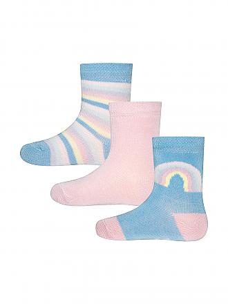 EWERS | Mädchen-Socken 3-er Pkg. blau rosa