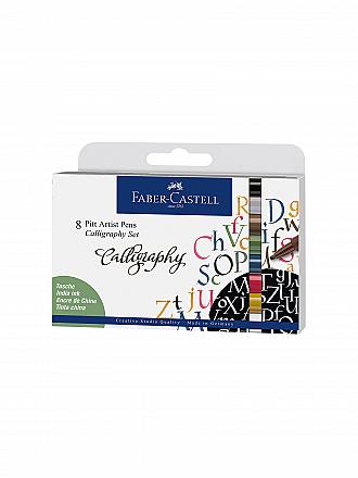 FABER-CASTELL | Pitt Artist Pen Calligraphy Tuschestift, 8er Etui