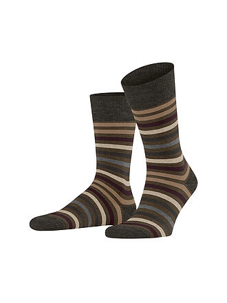 FALKE | Socken TINTED STRIPE beech