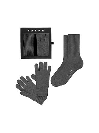 FALKE | Geschenkset Socken und Handschuhe X-MAS dark grey