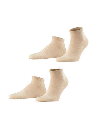 FALKE | Sneakersocken HAPPY 2er Pkg. sand mel.