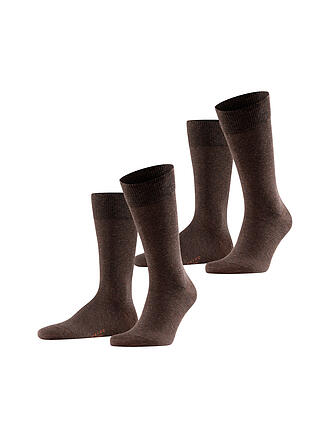 FALKE | Socken 2er Pkg HAPPY dark brown