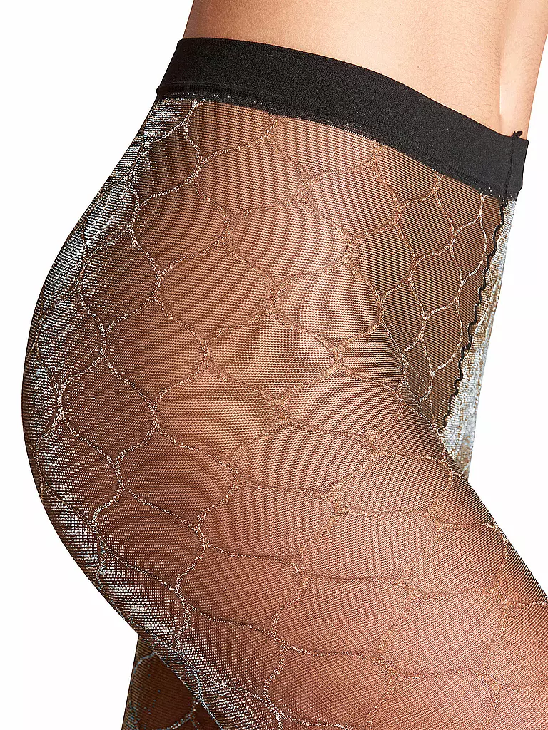 FALKE | Damen Feinstrumpfhose FASCINATION bl / silver | schwarz