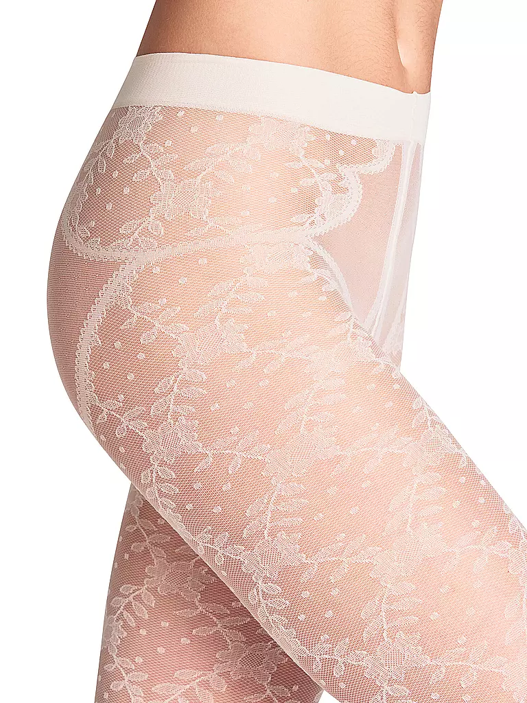 FALKE | Damen Feinstrumpfhose FLORAL SHOWER | creme