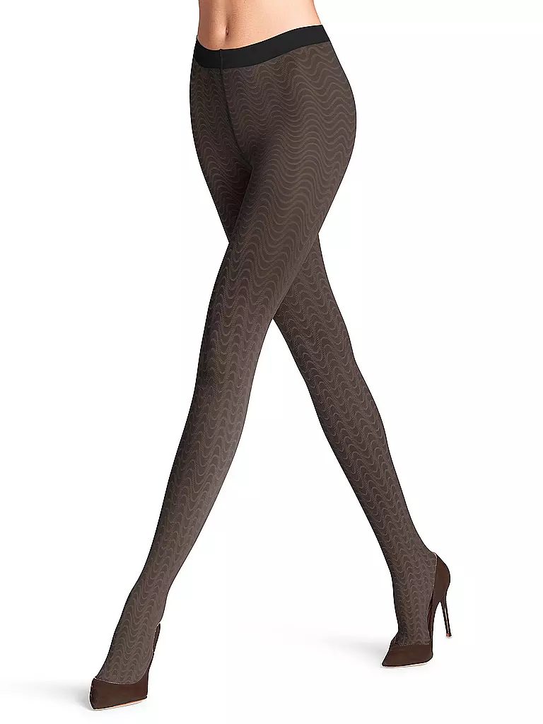 FALKE | Damen Feinstrumpfhose MYSTICAL WAVE black | schwarz