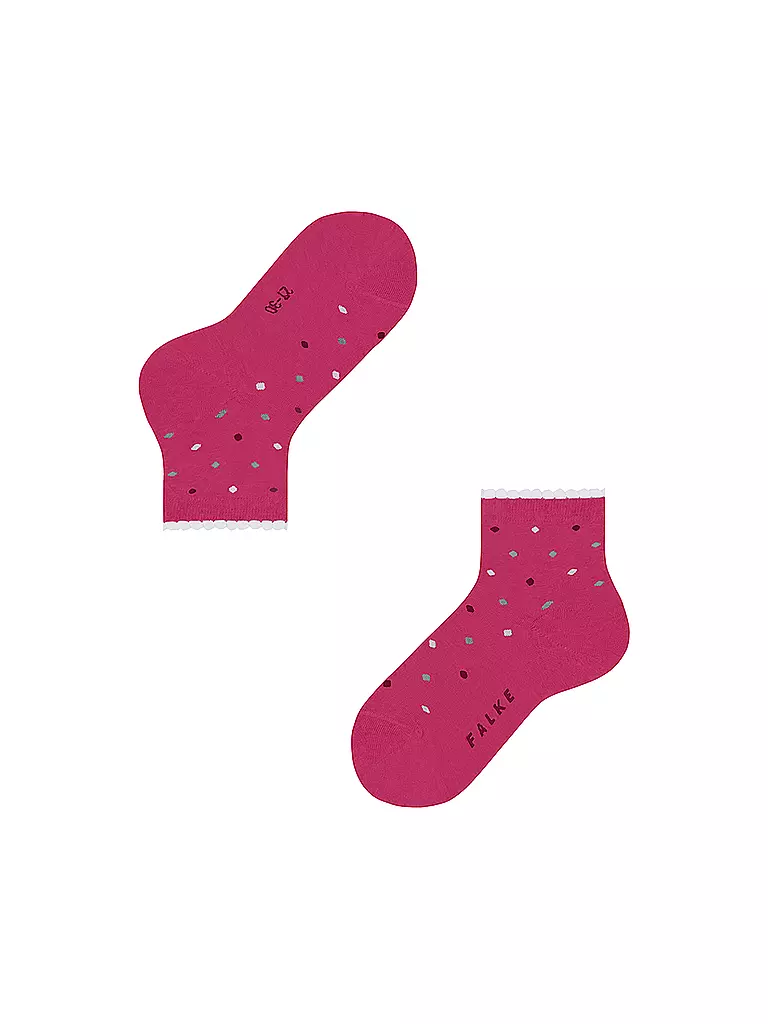 FALKE | Kinder Socken MULTIDOT fuchsia | hellgrau