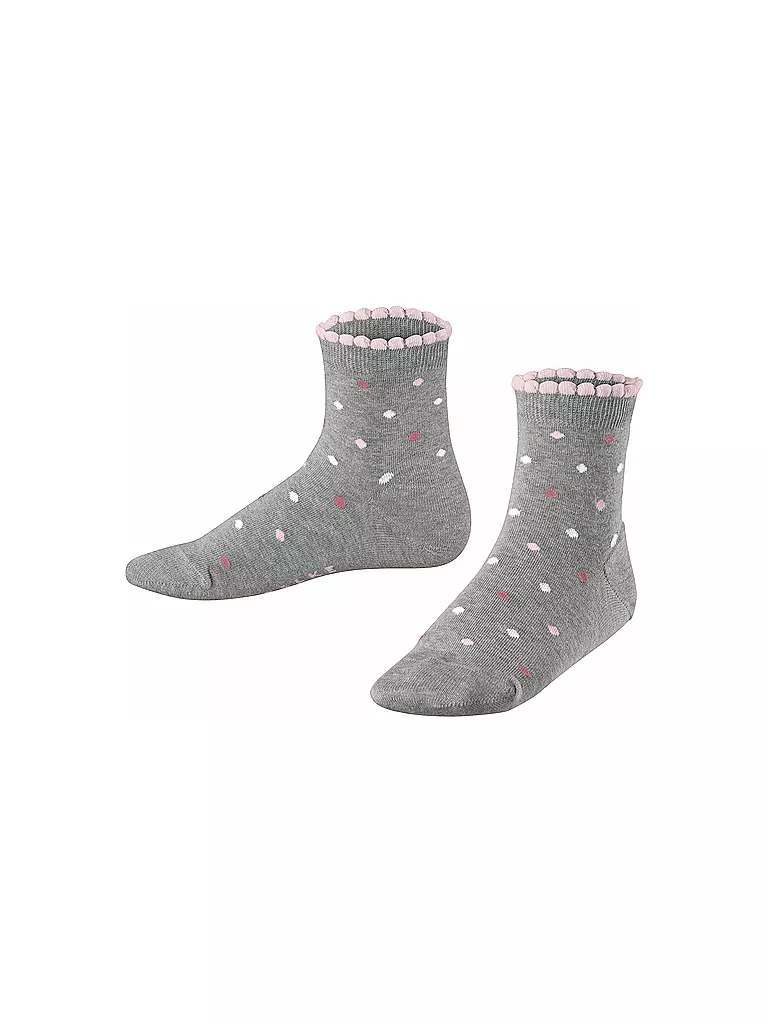 FALKE | Kinder Socken MULTIDOT light grey | grau