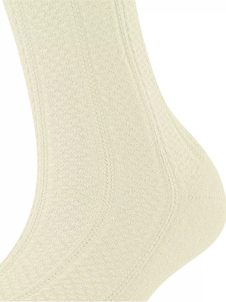 FALKE | Kniestrümpfe NEEDLEPOINT offwhite | olive