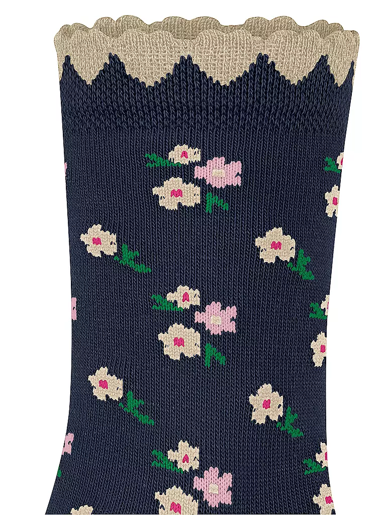 FALKE | Mädchen Socken DITSY FLOWERS space blue  | blau