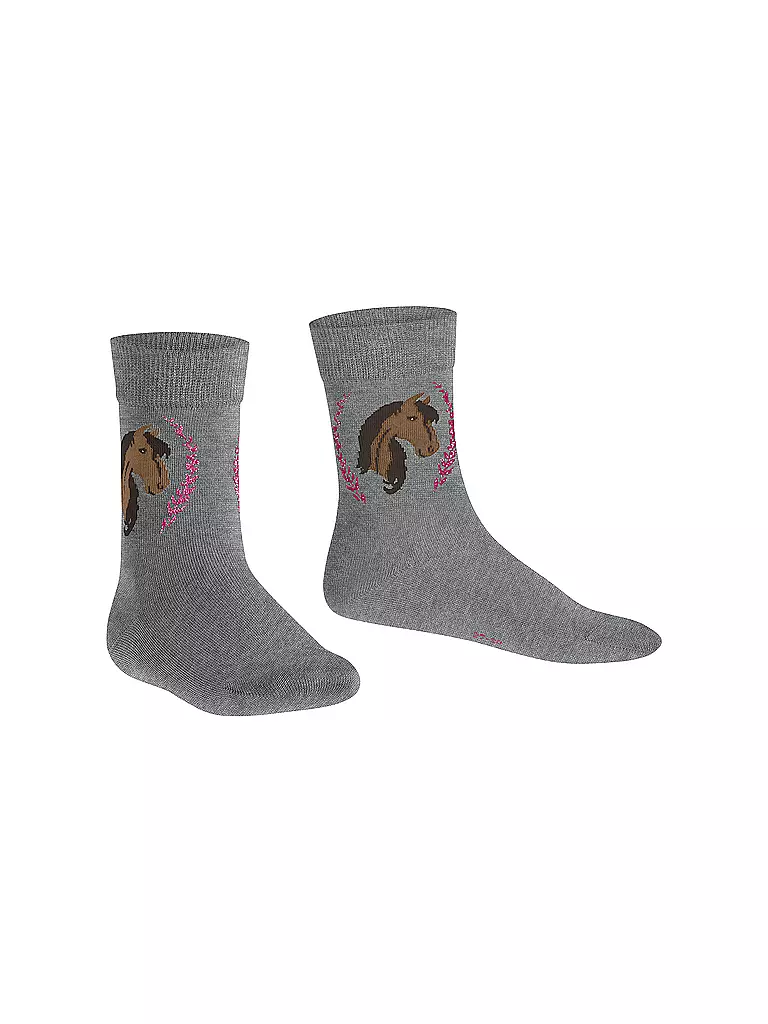 FALKE | Mädchen Socken light greymelange | grau