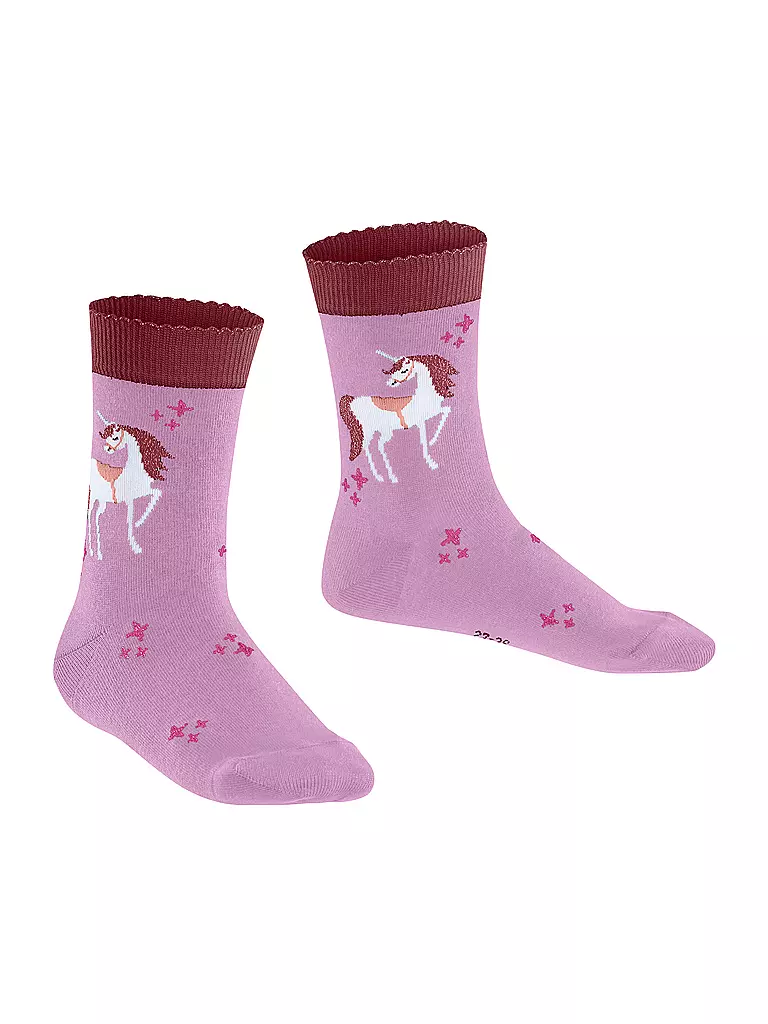 FALKE | Mädchen Socken MAGIC UNICORN candy pink | dunkelblau