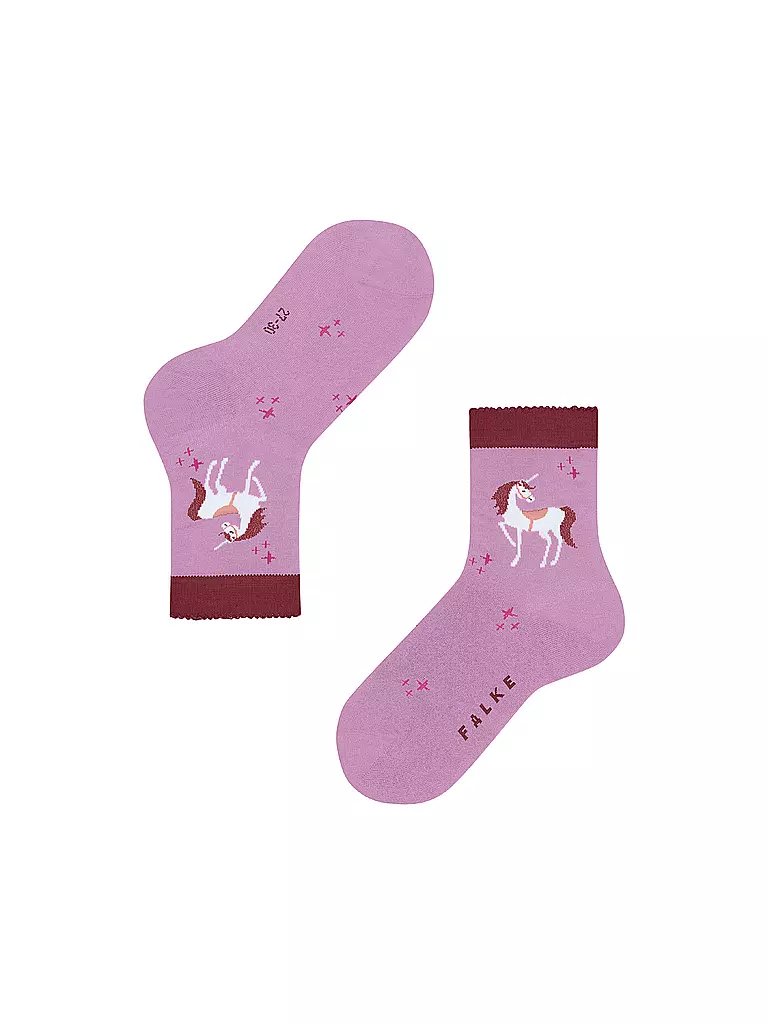 FALKE | Mädchen Socken MAGIC UNICORN candy pink | dunkelblau