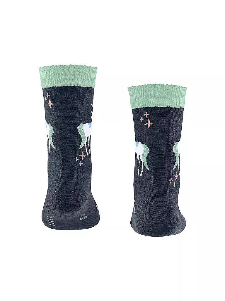 FALKE | Mädchen Socken MAGIC UNICORN space blue | rosa