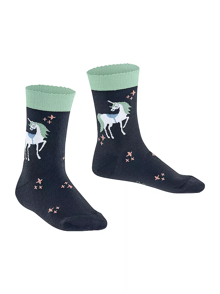 FALKE | Mädchen Socken MAGIC UNICORN space blue | rosa