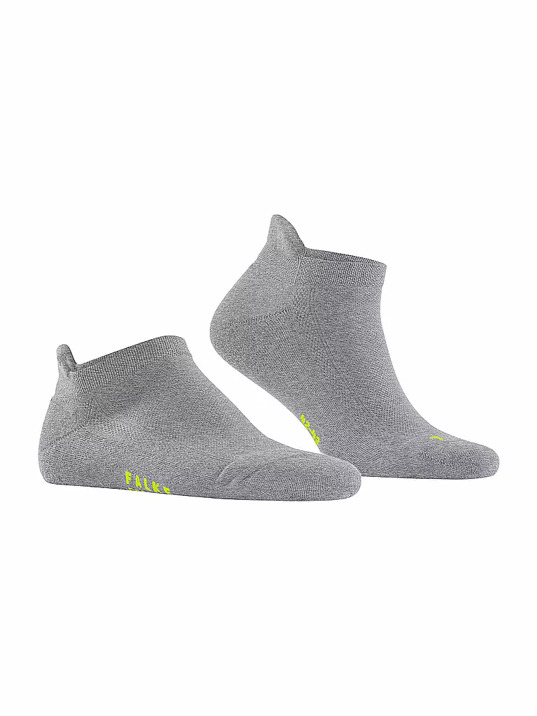 FALKE | Sneakersocken COOL KICK light grey melange | dunkelblau