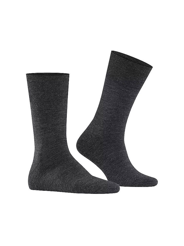 FALKE | Socken AIRPORT PLUS anthracite melange | schwarz