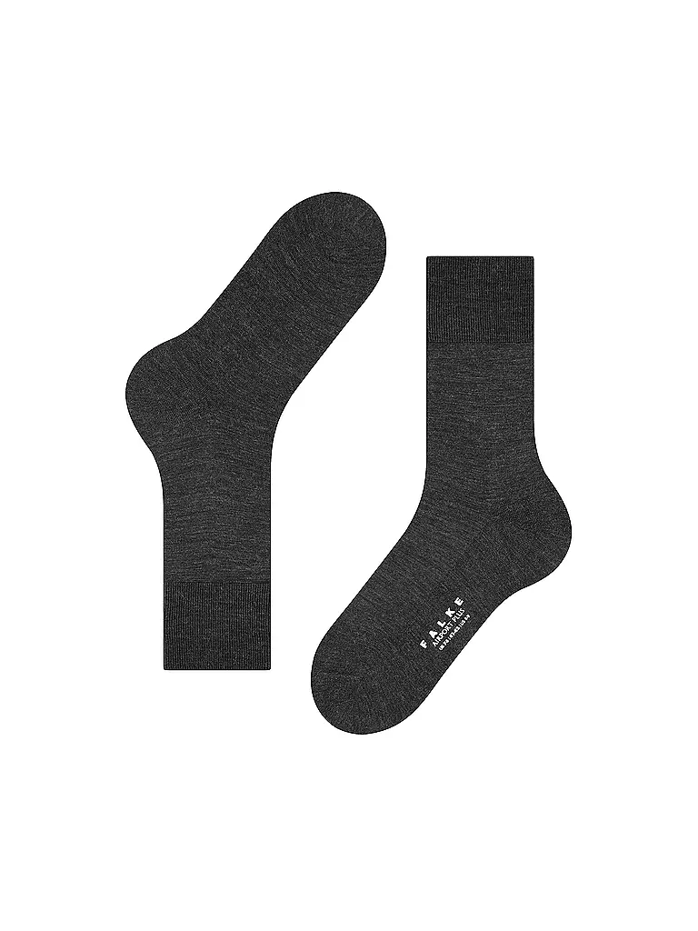 FALKE | Socken AIRPORT PLUS anthracite melange | schwarz