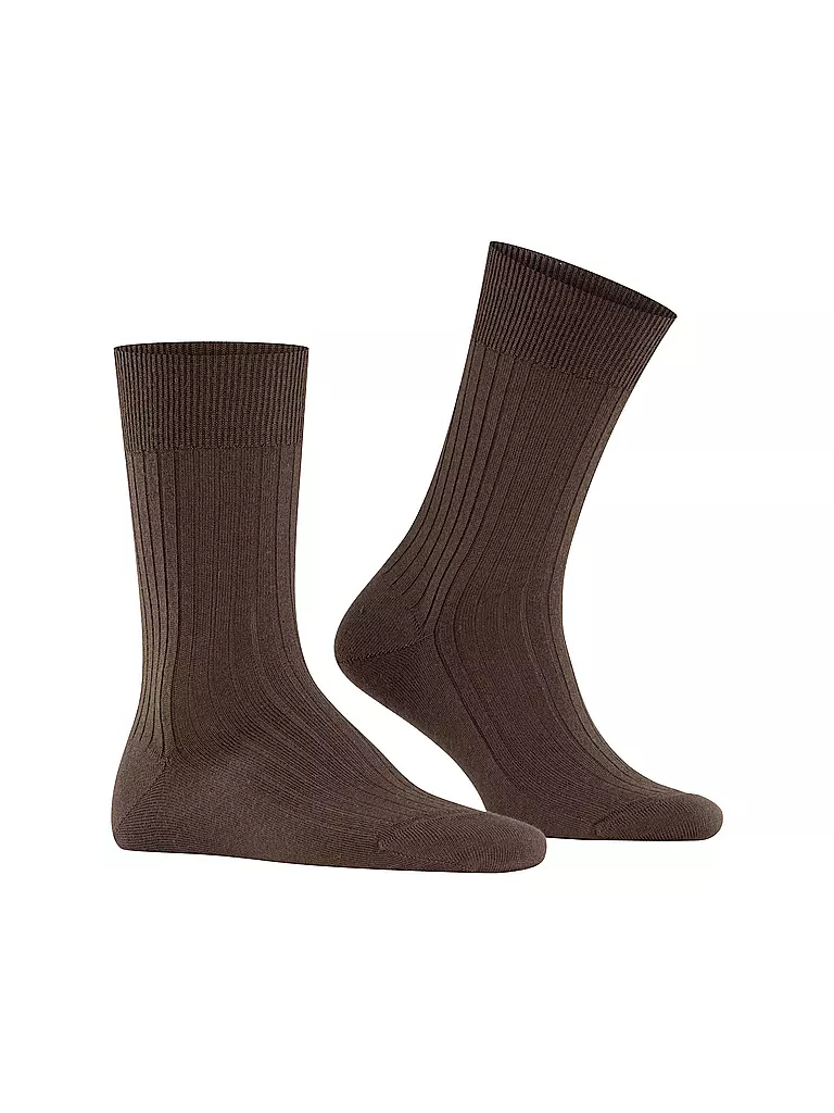 FALKE | Socken BRISTOL PURE brown | braun