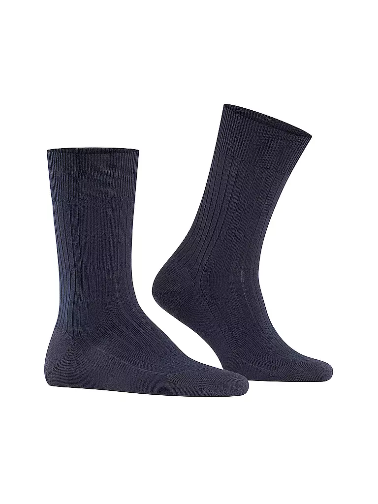 FALKE | Socken BRISTOL PURE dark navy | schwarz