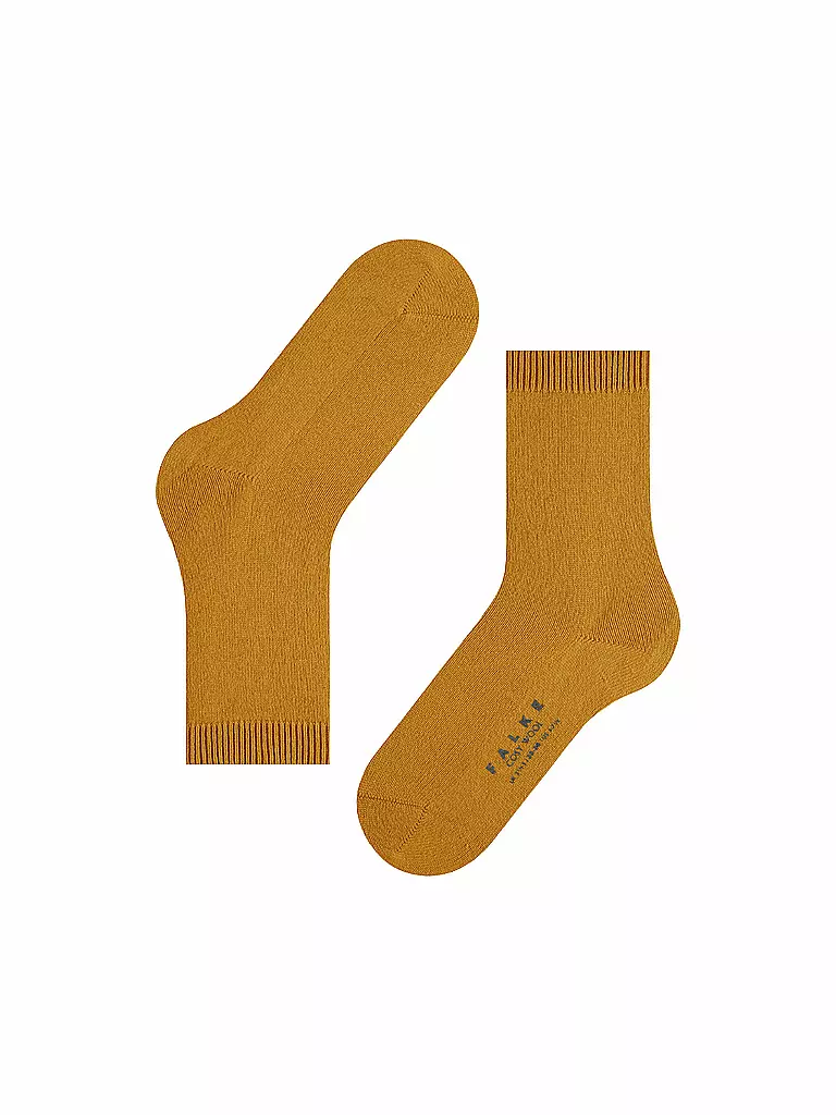 FALKE | Socken COSY WOOL amber | gelb