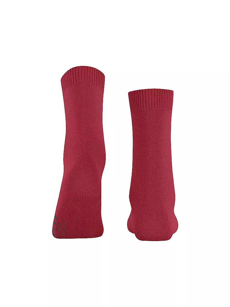 FALKE | Socken COSY WOOL scarlet | hellgrau