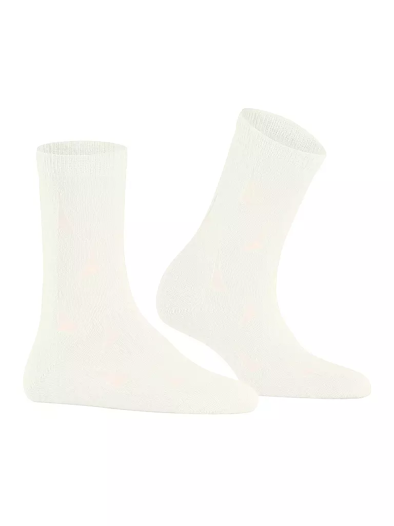 FALKE | Socken DISTRESSED off white | creme