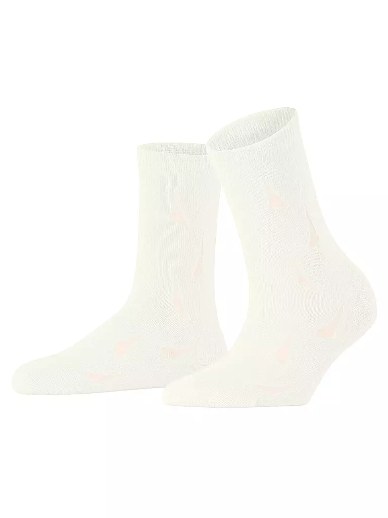 FALKE | Socken DISTRESSED off white | schwarz