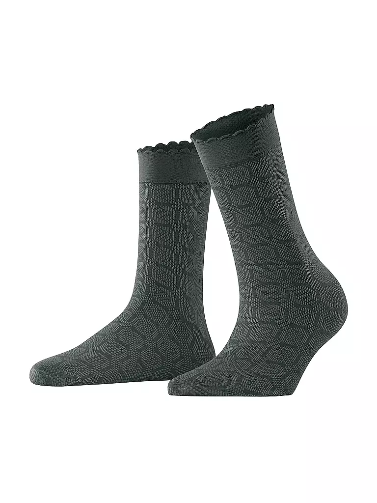 FALKE | Socken HOARDING HONEY forest | grau