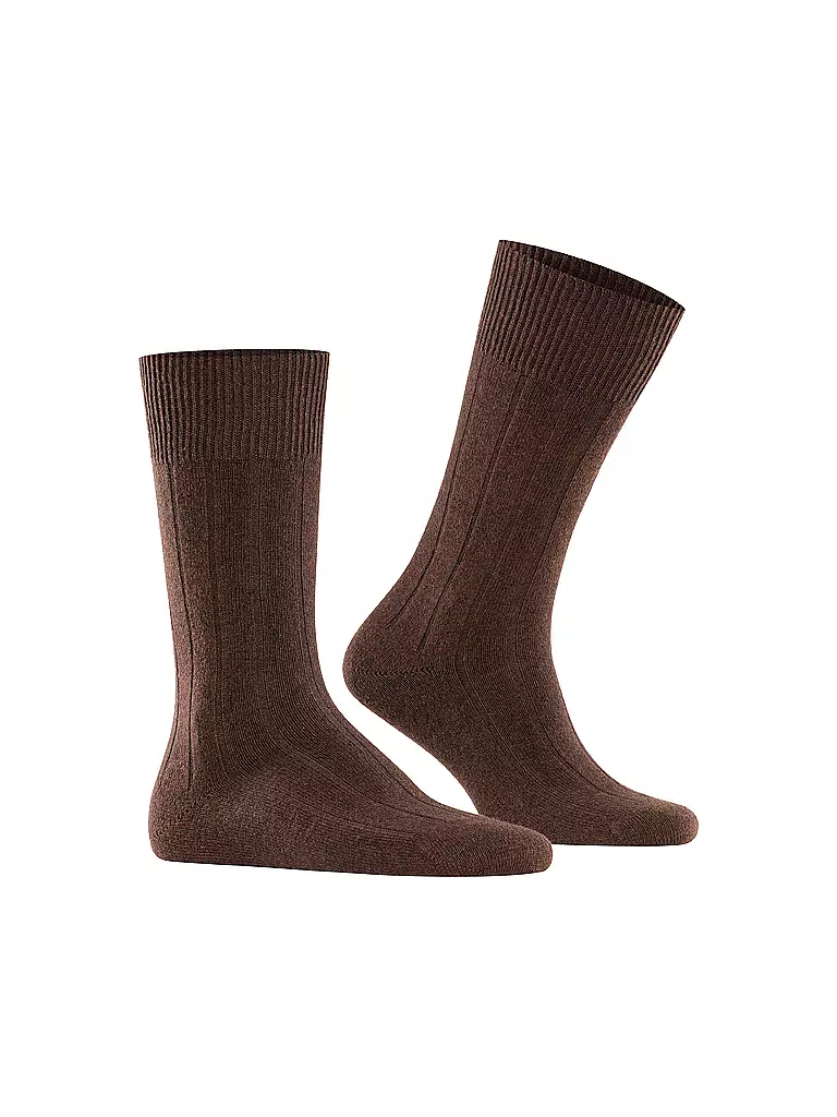 FALKE | Socken LHASA RIB brown | hellgrau