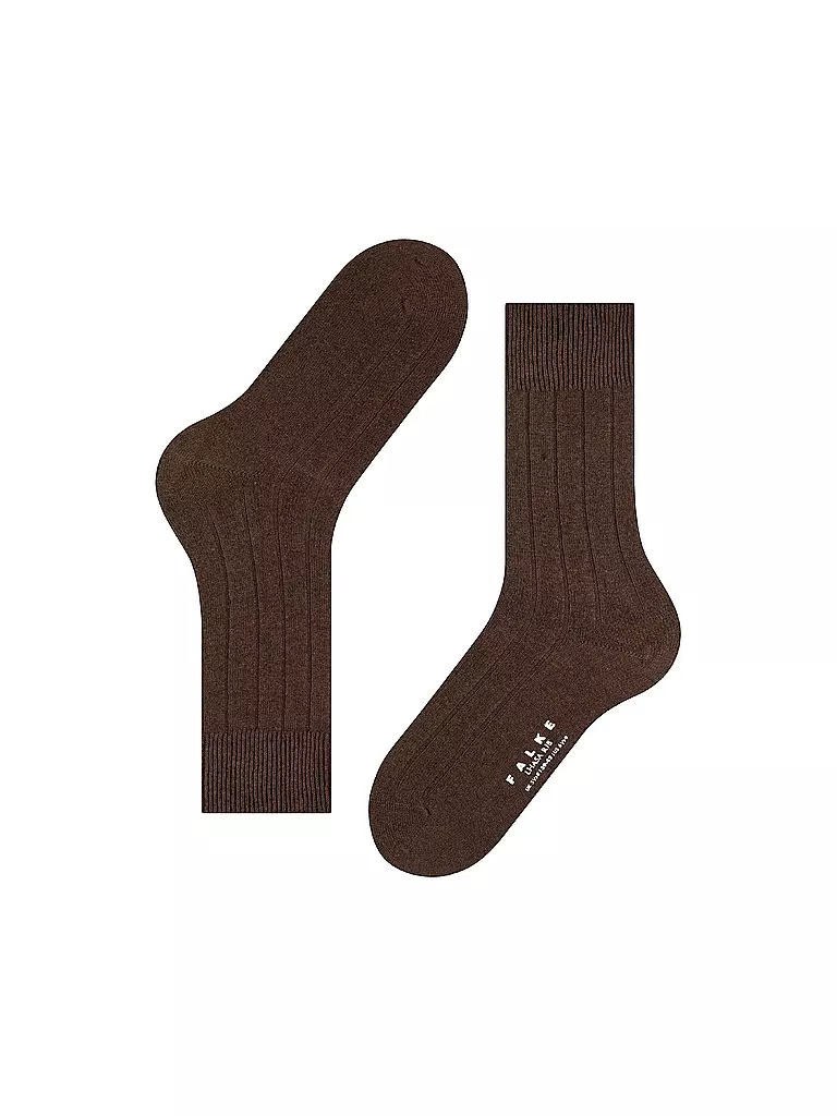 FALKE | Socken LHASA RIB brown | hellgrau