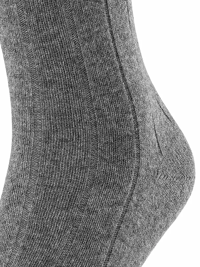 FALKE | Socken LHASA RIB light grey melange | hellgrau