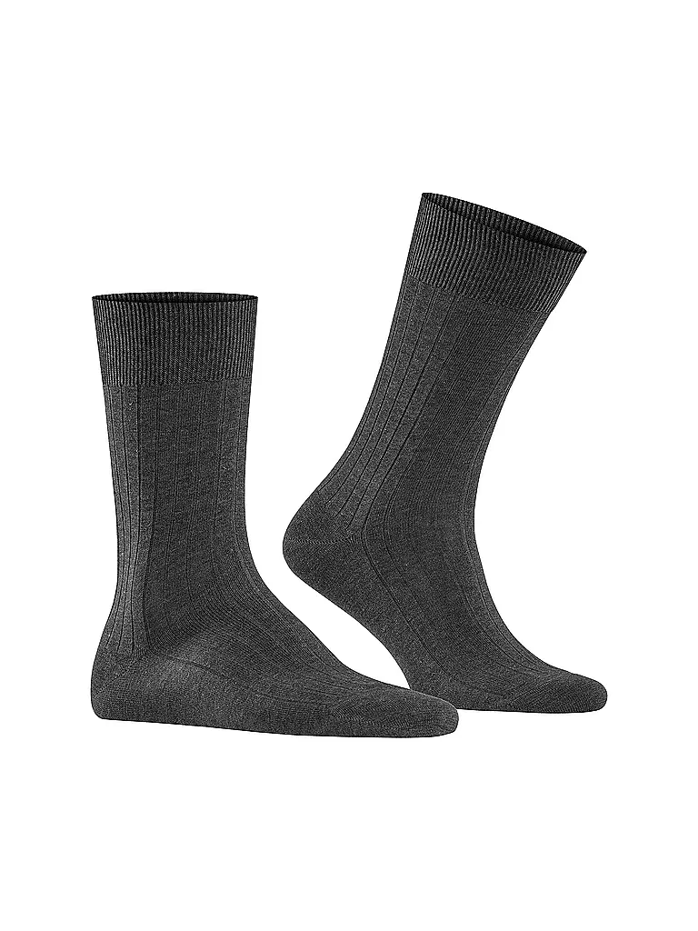 FALKE | Socken MILANO anthracite melange | grau