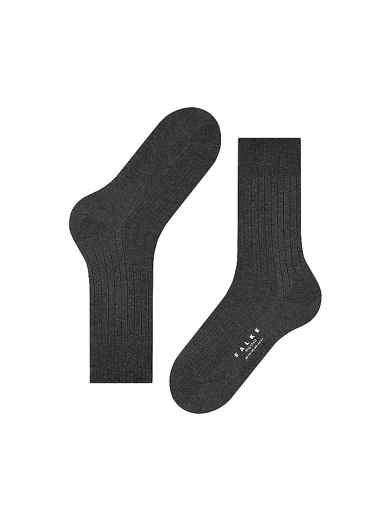 FALKE | Socken MILANO anthracite melange | schwarz