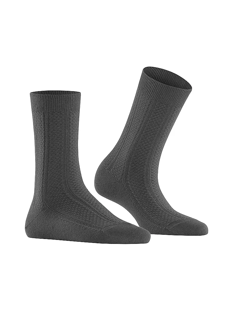 FALKE | Socken NEEDLEPOINT dark rock | grau