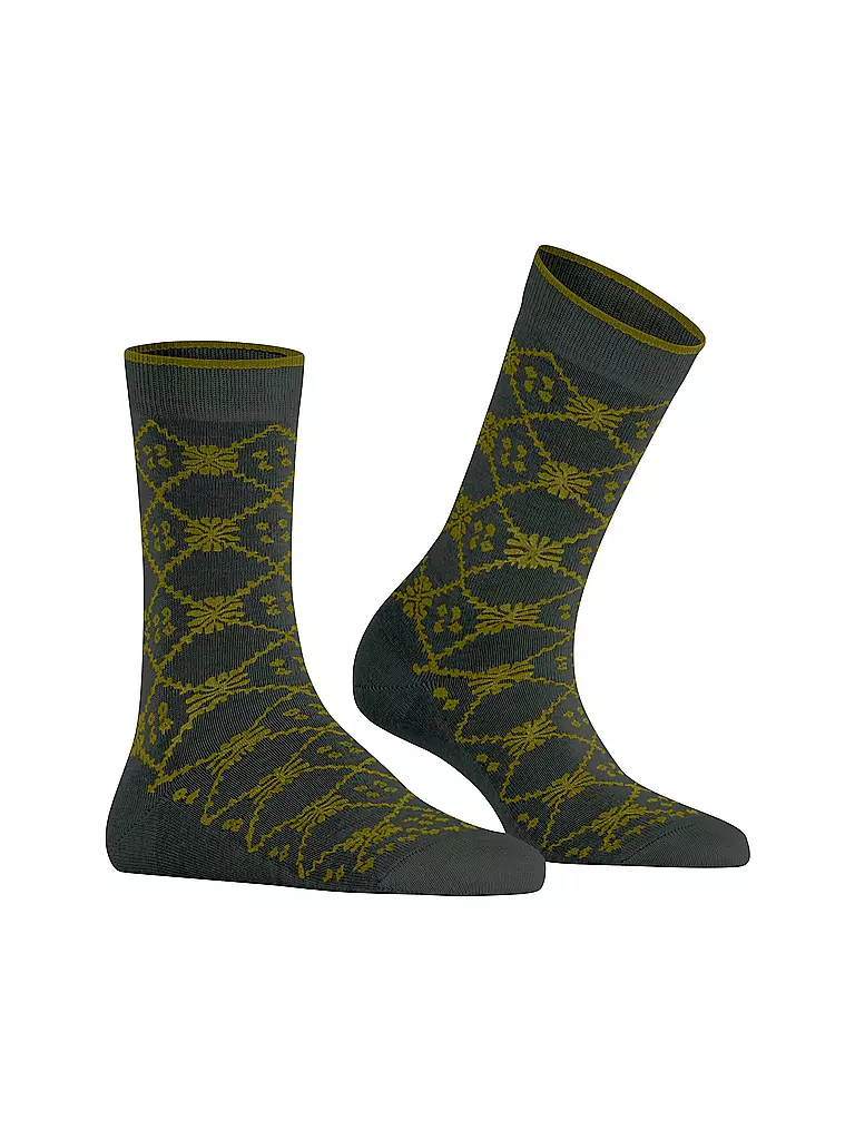 FALKE | Socken RETRO SENSATION forest | dunkelrot