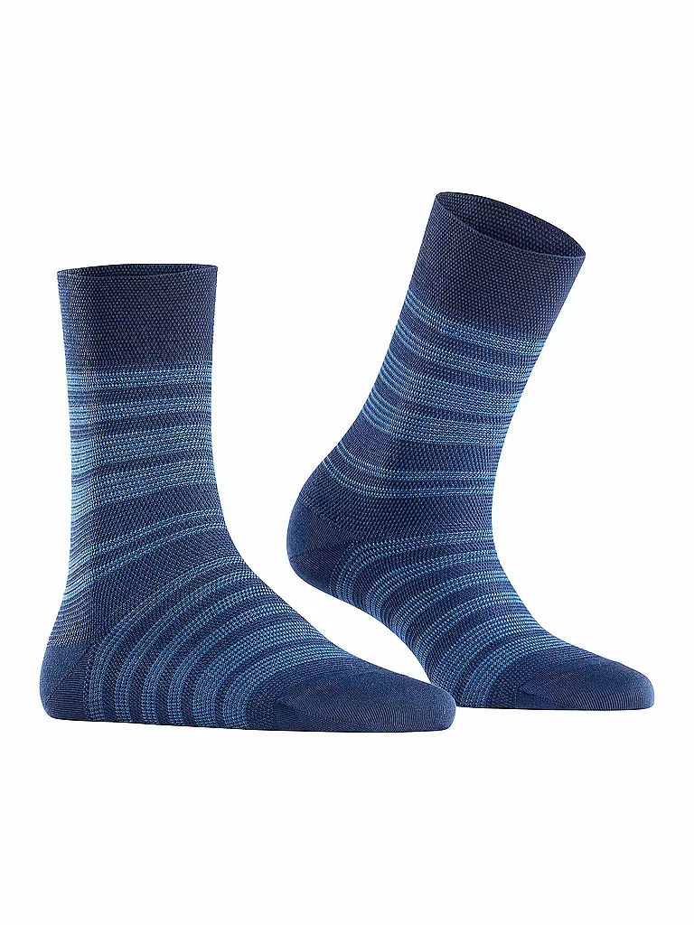 FALKE | Socken SENSITIVE SUNSET STRIPE space blue | grau