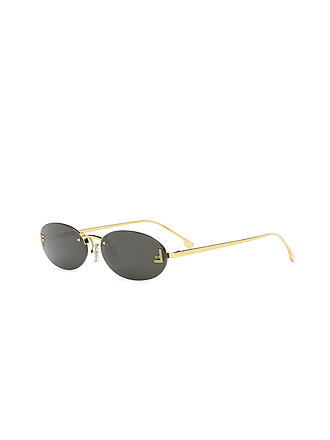 FENDI | FENDI First Crystal goldene ovale Sonnenbrille