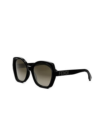 FENDI | Lettering schwarze Butterfly Sonnenbrille