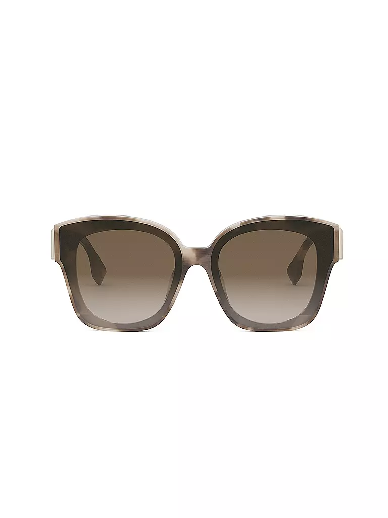 FENDI | FENDI First havanabraune eckige Sonnenbrille  | braun