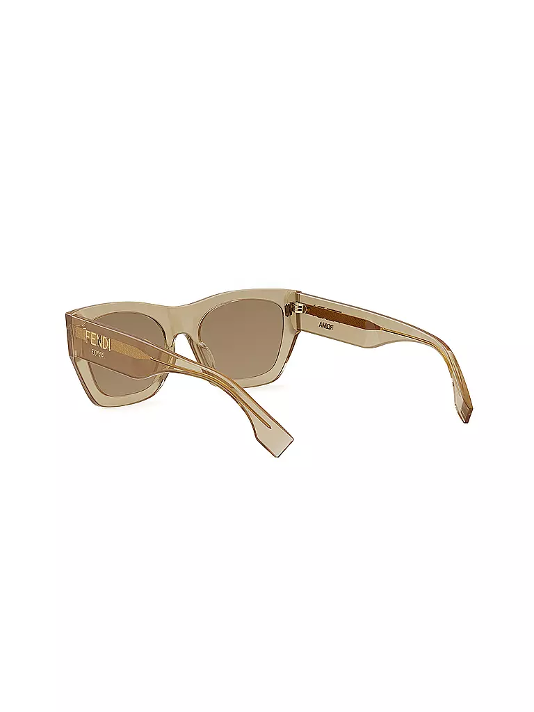 FENDI | FENDI Roma braune eckige Sonnenbrille | beige