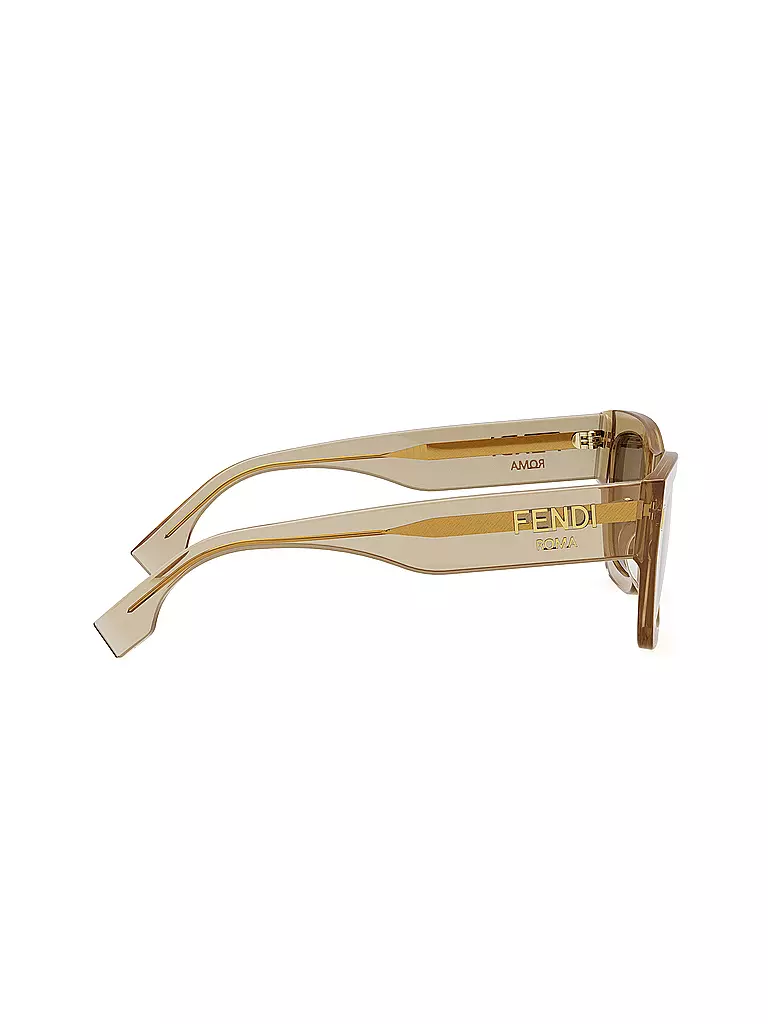 FENDI | FENDI Roma braune eckige Sonnenbrille | beige